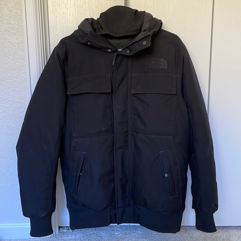 The North Face Men’s Black Hooded Winter Coat- Size S